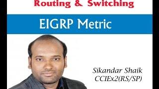 EIGRP Metric - Video By Sikandar Shaik  Dual CCIE RSSP # 35012