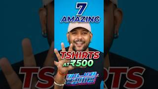 I Tried 7 T-Shirts Under ₹500  #youtubeshorts #shorts