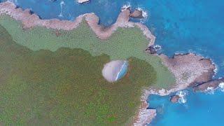 Hidden Beach Found Inside Crater On Island