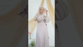 Inspirasi dress lebaran ala seleb hijab part 40  cek komen #dressdesign