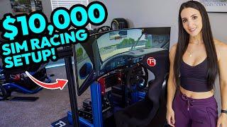 Full tour of my new $10k sim racing setup Trak Racer TR160S and Simucube Gear