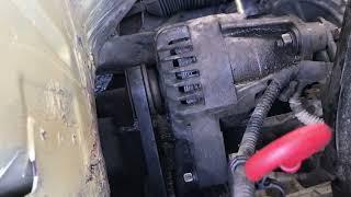 Fiat Panda 2003-2012  - How to Tension alternator belt fix belt squealing