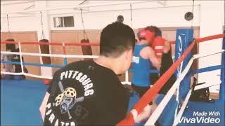 복싱스파링 infighter vs out boxer sparring