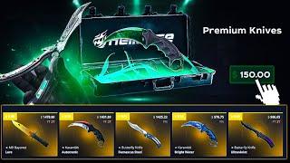 OPENING A BUNCH OF PREMIUM KNIVES CASES ON HELLCASE