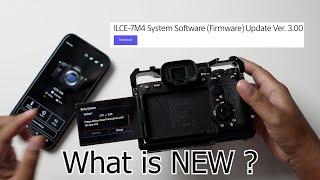 Sony A7iv New Firmware Update Ver. 3.00 - is out WHATS NEWS?