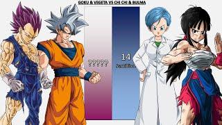 Goku & Vegeta VS Chi Chi & Bulma POWER LEVELS - Dragon BallDragon Ball ZDragon Ball SuperUV