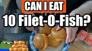 FOOD CHALLENGE Me vs 10 Filet-O-Fish Who WINS?