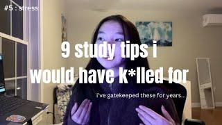 9 study tips I would’ve K*LLED to know no more gatekeeping ️