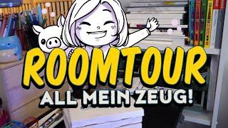 Roomtour  Art Supplies Pendisplays LEDs und ein Sofa