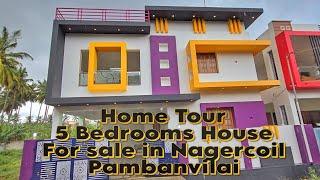 Home Tour of 5 BHK Villa House for Sale in Nagercoil Pambanvilai full teak wood