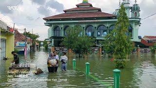 Banjir di Ds. Wonoketingal Kec. Karanganyar Kab. Demak  review wisata libur dulu rumah kebanjiran