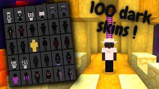  100+ DARK skins with Custom Capes skin pack MCBE + 1.19+