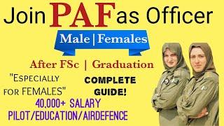 Join PAF Pak Air Force after FSc or Graduation MaleFemale @educationandhappiness