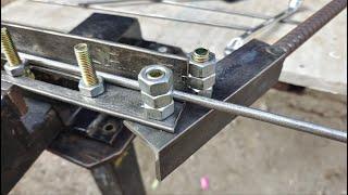 Useful ideas for Metal Bar Bending  Bending Tricks for Rod Bar  Metal Bender rebar Bender