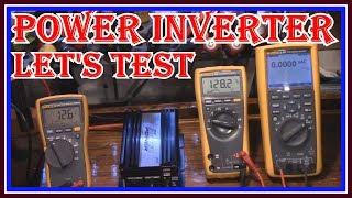 POWER INVERTER  TESTING   - 12 volt to 120v