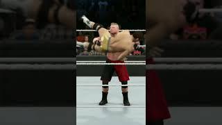 WWE 2K15 Brock Lesner on fire#shorts #wwe