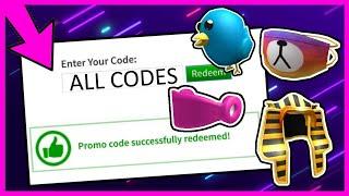 ALL ROBLOX PROMOCODES 2014 - 2021