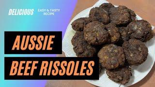 How to make Aussie Beef Rissoles - Delicious Beef Burger Patties Recipe #townsville #beefrissoles