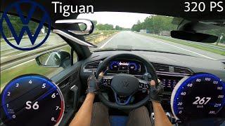 2021 VW Tiguan R 2.0 TSI 320 PS POV Testdrive AUTOBAHN Beschleunigung & Topspeed