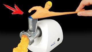 Experiment Meat Grinder Vs Stretch Armstrong