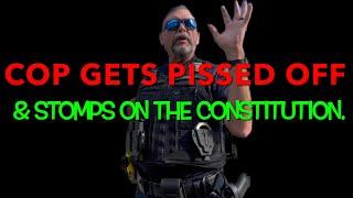  Pissed Off Cop Boot Stomps The Constitution 