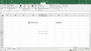 Microsoft Excelde Form Denetimleri - Onay Kutusu Oluşturmak