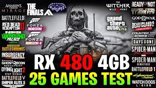 RX 480 4GB - i5 8400 - 25 Best Graphics Games Test in Early 2024