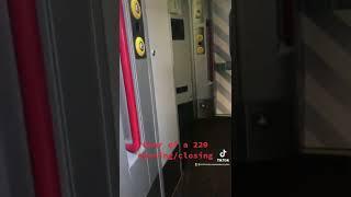 Door of a BR class 220 opening and Closing