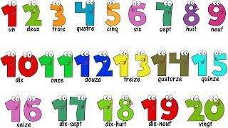 French Lesson - NUMBERS 1-20 - Compter jusquà 20 - Learn French
