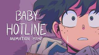 Baby Hotline  BNHA Meme