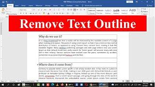 how to remove text box outline border in ms word bangla 2021