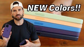 iPhone 12 and iPhone 12 Pro LEATHER and SILICONE Case REVIEW NEW COLORS