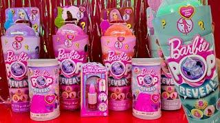 ASMR BARBIE Pop Reveal BOBA Series Doll  45 SURPRISES‼️ Oddly Satisfying Unboxing Toys  No Talking