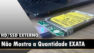  Corrigindo ERRO do HDSSD Externo ⁞ Que Não Mostra a Quantidade EXATA  PT - BR 