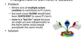 Negligence Factual Causation Substantial Factor