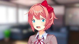 {A weird DDLC Mod} Sayori opens MCs door and...