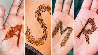 Alphabet Mehndi design  S letter mehndi design #mehndi