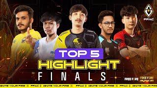 Top 5 Highlight from Finals Free Fire Asia Championship  Free Fire Esports