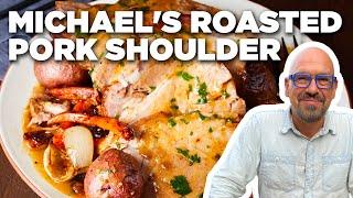 Michael Symons Roasted Pork Shoulder with Pan Gravy  Food Network