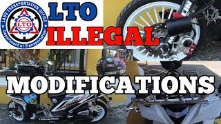 LTO ILLEGAL MODIFICATIONS  PHILIPPINES