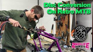 Scott Impulse Retro MTB Build Pt 1 - Disc Brake Conversion - Restoration