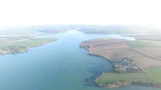 Drone Footage Over the Esturay at Kingsbridge DevonEngland