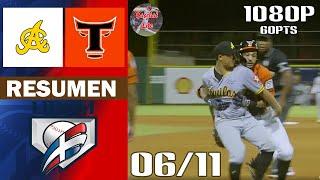 Resumen  Águilas Cibaeñas vs Toros del Este  Serie Regular Lidom 20242025 6112024