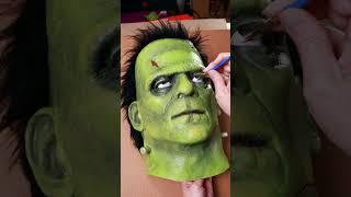 Frankenstein Mask Makeover Transforming this Halloween store mask...