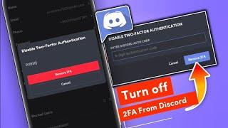 How To DisableTurn off Two Factor Authentication on Discord  Remove 2FA on Discord
