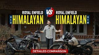 New Himalayan 450 vs Old Himalayan 411 Detailed Comparison Video in Malayalam  Tags Bikez