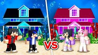 APHMAU and GIRLS vs BOYS UNDERWATER HOUSE Battle