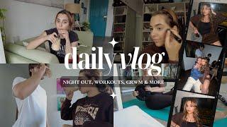 night out workout routine cooking & more  vlog