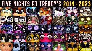 All FNAF JUMPSCARES 2014-2023 in 10 Minutes FNAF 1 2 3 4 SL 6 UCN HW CoD SD SB RUIN HW2