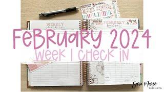 Week 1 Check In  February 2024 Budget  Sara Marie Stickers 